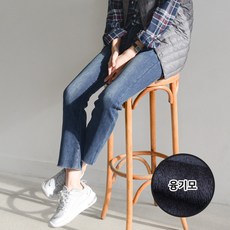 수비진 여성기모청바지 SP902 융기모 허리스판 기모부츠컷진 기모청바지