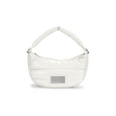 마틴킴 마뗑킴 마땡킴 MATIN KIM FAUX LEATHER HALF 엠오오 MOON MIDDLE PADDING BAG IN IVORY