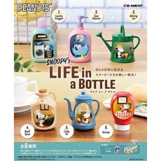 리멘트 PEANUTS SNOOPY's LIFE in a BOTTLE BOX 상품 전6종 6개들이