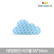 [방염원단]비구름 55x30cm 포인트 벽쿠션 벽매트