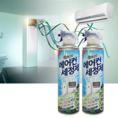 산도깨비 에어컨 세정제 330ml x 2개 청소 크리너 먼지제거
