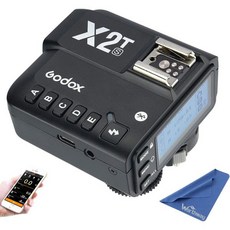 카메라 동조기 무선 세트 장비 Godox 플래시 트리거 송신기 - 캐논 카메라와 호환되는 XPro-C E-TTL 2.4G 고속 동기화 18000s HSS 01-99 ID LCD, X2T-S