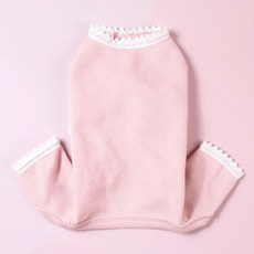 드몽드펫 강아지 올인원 내복 실내복 강아지옷 올인원 레이스, AL072PK, 1개