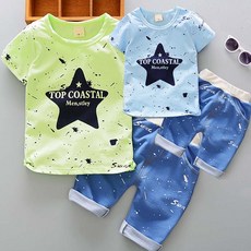 iharoo 탑 별반팔+반바지 바지세트