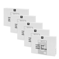 똑똑한살림 세탁티슈 5box 120매 이염방지 미세먼지제거, 24매입
