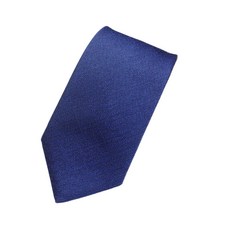 [후지 벚꽃 공방] 넥타이 무지 블루 실크 배지 루리 색 일본제
