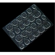 네일 팁 연장 양면테이프 스티커 글루 네일팁 인조손톱 말랑팁 셀프네일 24PCS 50장, 1세트