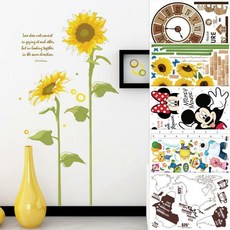 포인트 스티커 벽지 세계지도 해바라기 인테리어, 14. 디즈니 푸와 키재기 (DS-56190)