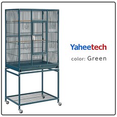 Yaheetech 53.7인치 파라킷 버드 케이지 스탠드 포함 새장, 새장개, 화이트(591472wt)