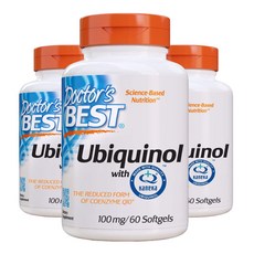 Doctor's Best 닥터베스트 유비퀴놀 카네카 100mg 60정 3개, 60개입