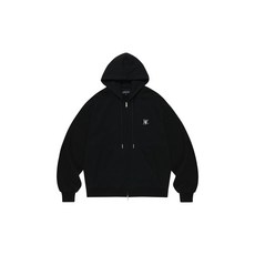 우알롱 후드집업 WOOALONG (기모)시그니처 후드집업Signature Hood Zip-up WL234JHZ02UBLK 드라이핏 쿨핏 백화점 기모 여성 정품 여름 루즈핏