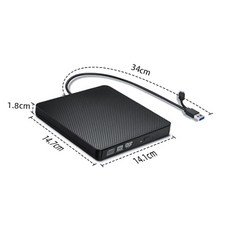 USB 3.0 C 타입 외장 CD DVD RW 광학 드라이브 SDTF 포트 버너 라이터 맥북 노트북 PC용 휴대용 5 in, 02 No SD TF