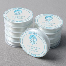 뮤즈 교재용 낚시줄 0.3mm 50야드 1세트 / 구슬공예 비즈공예 만들기재료 팔찌만들기 늘어나지않는, 10개, 투명