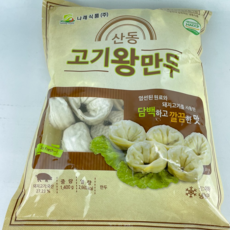 나래식품 왕만두 고기왕만두 1.4kg, 6개