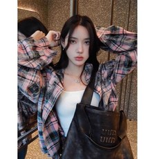 엄마친구아들 배석류 체크셔츠 셔츠 2화 정소민 옷 오버핏 남방 핑크