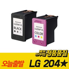 LG 204K 204P LIP2040VF 2040VW 재생 잉크, LG 204 검정+컬러