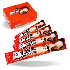 초코모찌 모양 마시멜로 25g x12개 초콜릿 메쉬멜로 아이들 사무실 간식, 12개