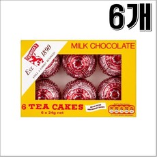 터녹스 밀크초콜릿 티케이크 쿠키 6팩 Tunnock's, 6개