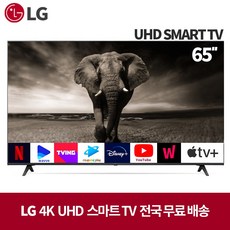 LG 65인치 TV 4K UHD 스마트 TV, 스탠드형,