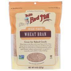 Bob's Red Mill Wheat Bran 8 Oz 4-Packs Bob's Red Mill 밀기울 8온스 4팩, 4개