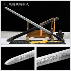장식용 가검 목검 귀멸의칼날 스테인리스 태극 칼 거치 무예 태극검 의천도룡기 왕좌의게임, K.탄소강 기린