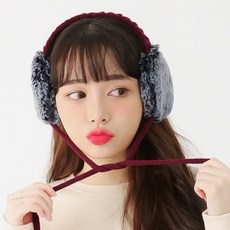 팸드님 솜솜 니트 귀도리 겨울 방한 귀마개
