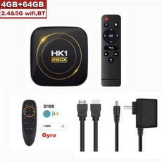 미디어박스 미디어플레이어 안드로이드 글로벌 셋톱 수신기 TV HK1 RBOX H8S 12 올위너 H618 6K 24G 5G 와이파이 4GB 64G 32GB 16G BT40, 6) 미국 플러그  4GB 64GB G10S - 미디어박스