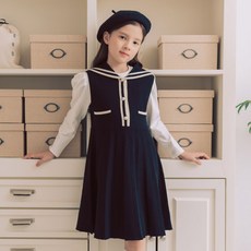 [셀덴]논현점#빠른배송##촉감 끝장! 페미닌한 핏감의 롱 니트 원피스^^**세일러카라로 러블리함 가득!&&라인 니트 원피스EDOK23T01