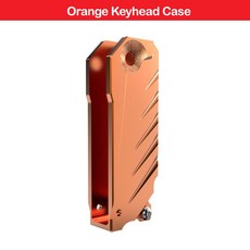 CNC 자동 부품 오토바이 사이드미러 Benali 키보드 부스터 접이식 바운스 수정용 키헤드, Orange Key Case, 1개