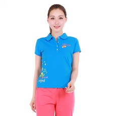 LAPAGAYO 여성의류 봄 여름 타입 슬림핏 카라넥 반팔셔츠 A6T0104A