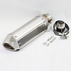 51mm 범용 오토바이 배기 수정 된 머플러 파이프 DB 킬러 스쿠터 먼지 자전거 스즈키 gsr 600 750 crf 230, 15개
