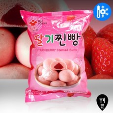 딸기찐빵 1.2kg 딸기앙금 빵 호빵 영양 어린이 간식 간편조리, 수량