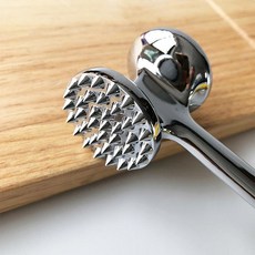 양면 루즈 텐더라이저 고기 망치 주방 가제트 바늘 스테이크 돼지 음식 요리 도구 야외용, 1개, 230g