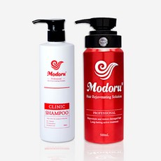 모도루 리쥬브네이팅 단백질 손상모트리트먼트 500ml+두피샴푸 500ml 힘없는 탈모모발 손상모케어 [2종세트], 1세트