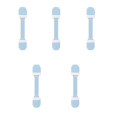 DAM 서랍장 안전잠금장치 버클, 5개, 블루