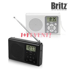 브리츠 BZ-R120 포터블 아날로그 FM 라디오, 블랙 (Black)