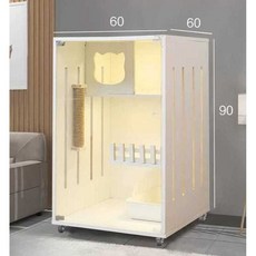 빌라 고양이 화이트 초대형 호텔장 집으로 켄넬 놀이터, 1개, J1방수 90x60x120