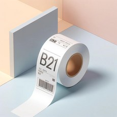 네임스티커 라벨프린터 라벨기 NIIMBOT B21 라벨프린터 전용라벨지, A-15) 화이트 50x90 (명함사이즈), 1개 - b235ap180p