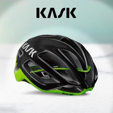 Kask 프로톤 헬멧, BLACK + LIME