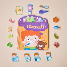 쏠앤샘 몬테소리 비지북 한글 영어 엄마표 교구 유아퍼즐 스티커 마이퍼스트북, 시리즈01 좋은습관