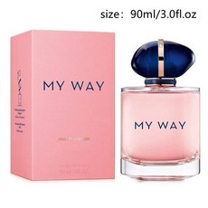 MY WAY 강렬한 꽃 향수 오래 지속되는 자연 맛 분무기 남성용, 11 90ml