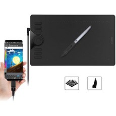 Huion HS610 10x6 25인치 그래픽스 그리기 태블릿 28 Express Keys 8192 배터리 무료 스타일러스 이상적 원격 교육 및 웨드 컨퍼런스, 상세페이지 참조