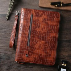 미니 파우치 이북리더기 아이패드미니 2020 새로운 iPad 10.9 인치 보호 커버, 브라운 강화 필름 포함, iPad Pro 9.7 인치
