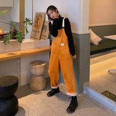 루앤리 여성 골덴 멜빵 바지 CN52