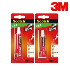 3M 스카치 다용도 강력 접착제 투명 튜브형 유리 금속 비닐 섬유, 3M 스카치 다용도 강력 접착제 15ml, 1개