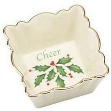 Lenox Holiday Square Cheer Dish 레녹스 홀리데이 스퀘어 치어 디쉬, 1