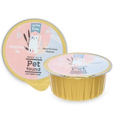 펫파운드 캣 미니 간식캔, 혼합맛(닭가슴살/오리고기), 50g, 12개