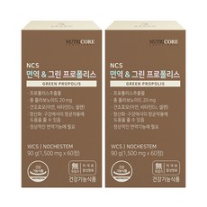 뉴트리코어 NCS 면역 앤 그린 프로폴리스, 60정, 2개