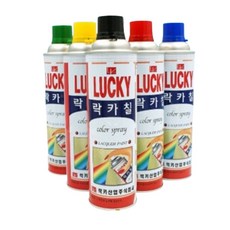 조씨네 목제용 럭키 스프레이 벽 락카 철재용 페인트, 1개, 투명무광, 420ml
