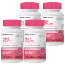 Hanmi Healthcare 每日鐵和葉酸, 90顆, 4罐